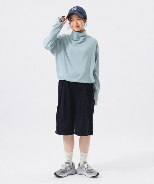 BEAMS BOY(ビームスボーイ)の「ヘム ドロー ストリング タートル(Tシャツ/カットソー・レディース・パープル/ネイビー/サックスブルー/ナチュラル・0/1/2)」の12枚目の写真
