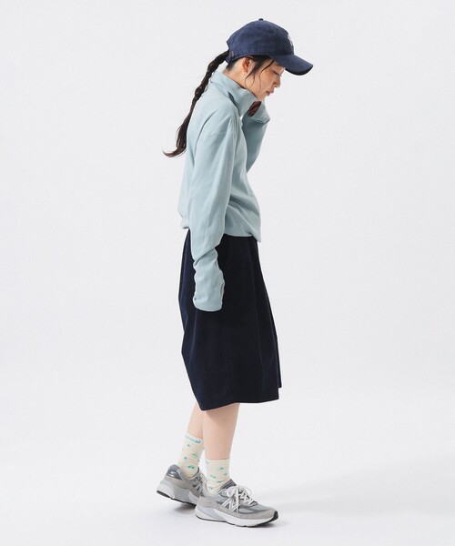 BEAMS BOY(ビームスボーイ)の「ヘム ドロー ストリング タートル(Tシャツ/カットソー・レディース・パープル/ネイビー/サックスブルー/ナチュラル・0/1/2)」の13枚目の写真