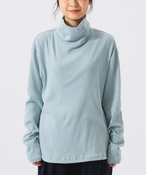 BEAMS BOY(ビームスボーイ)の「ヘム ドロー ストリング タートル(Tシャツ/カットソー・レディース・パープル/ネイビー/サックスブルー/ナチュラル・0/1/2)」の16枚目の写真