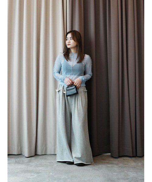 Katrin TOKYO(カトリーントーキョー)の「sweat buggy pants(スウェットパンツ・レディース・チャコールグレー/ヘザーグレー・FREE/XS)」の5枚目の写真
