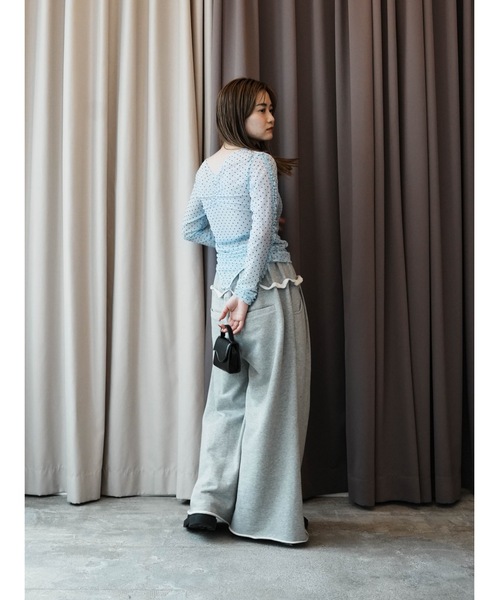 Katrin TOKYO(カトリーントーキョー)の「sweat buggy pants(スウェットパンツ・レディース・チャコールグレー/ヘザーグレー・FREE/XS)」の6枚目の写真