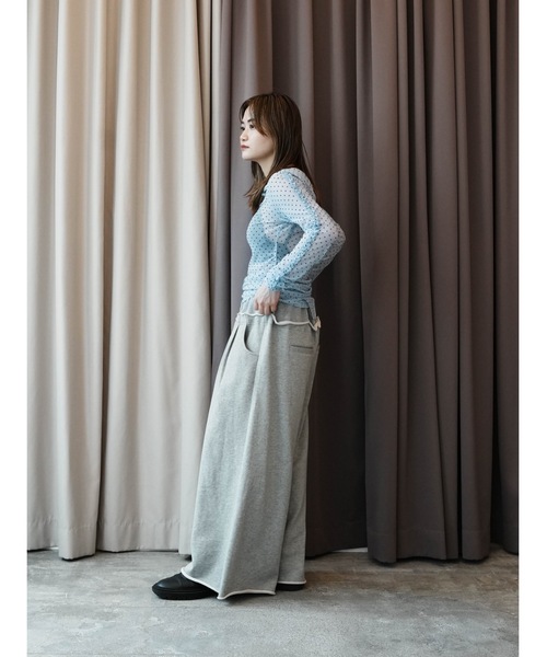Katrin TOKYO(カトリーントーキョー)の「sweat buggy pants(スウェットパンツ・レディース・チャコールグレー/ヘザーグレー・FREE/XS)」の8枚目の写真