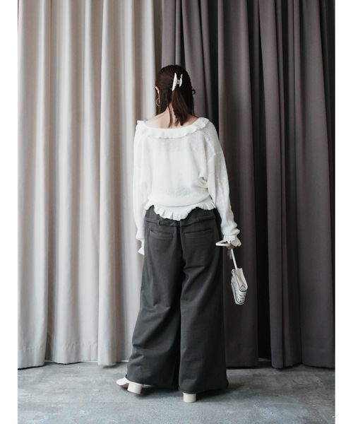 Katrin TOKYO(カトリーントーキョー)の「sweat buggy pants(スウェットパンツ・レディース・チャコールグレー/ヘザーグレー・FREE/XS)」の4枚目の写真