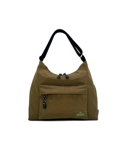 ROOTOTE(ルートート)の「ルートート / ショルダーバッグ ボディバッグ A4 撥水 軽量 ワンショルダー SC.トライアングル.リップストップ-A(トートバッグ・レディース・ブラック/チャコールグレー/カーキ/ブラウン・FREE)」の3枚目の写真