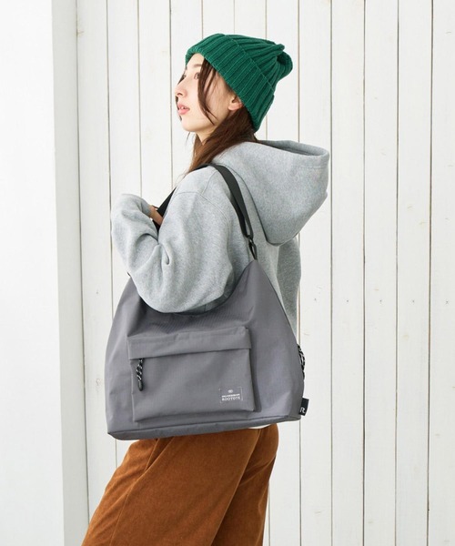ROOTOTE(ルートート)の「ルートート / ショルダーバッグ ボディバッグ A4 撥水 軽量 ワンショルダー SC.トライアングル.リップストップ-A(トートバッグ・レディース・ブラック/チャコールグレー/カーキ/ブラウン・FREE)」の18枚目の写真