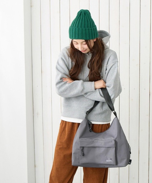 ROOTOTE(ルートート)の「ルートート / ショルダーバッグ ボディバッグ A4 撥水 軽量 ワンショルダー SC.トライアングル.リップストップ-A(トートバッグ・レディース・ブラック/チャコールグレー/カーキ/ブラウン・FREE)」の20枚目の写真