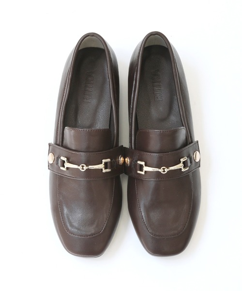 RiiiKa（リーカ）の「【RiiiKa/リーカ】付け替えベルト付き3wayローファー（ビット・コイン・リボン / 2.0cmヒール）（ローファー・レディース・ブラック/ブラウン・L/M/S/LL）」の19枚目の写真