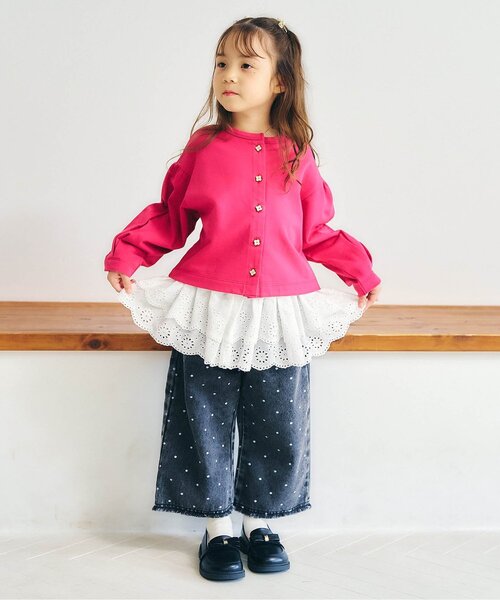 apres les cours(アプレレクール)の「レース巻きスカート(スカート・キッズ・オフホワイト・130/110/90)」の6枚目の写真
