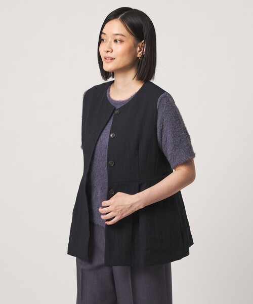A DAY IN THE LIFE UNITED ARROWS(アデイインザライフユナイテッドアローズ)の「シボ ペプラムベスト+パンツ ‐セットアイテム・ウォッシャブル‐<A DAY IN THE LIFE>(ワンピース・レディース・ブラック/ダークブラウン/ネイビー・FREE)」の14枚目の写真