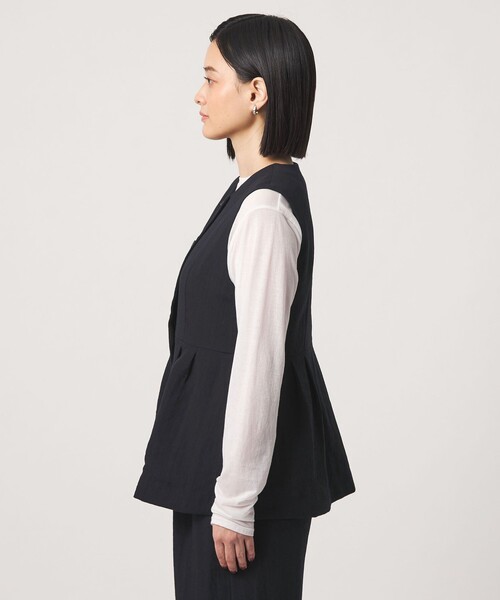 A DAY IN THE LIFE UNITED ARROWS(アデイインザライフユナイテッドアローズ)の「シボ ペプラムベスト+パンツ ‐セットアイテム・ウォッシャブル‐<A DAY IN THE LIFE>(ワンピース・レディース・ブラック/ダークブラウン/ネイビー・FREE)」の20枚目の写真