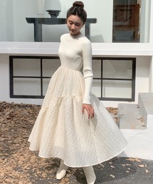 LUNA COMBINATION LONG DRESS(ルナコンビネーションドレス)