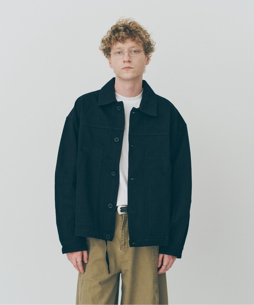 MAISON CLUB(メゾンクラブ)の「【MAISON CLUB】Cotton Hunting Single Jacket / コットンハンティングシングルジャケット SNF(その他アウター・メンズ・ブラック・XL/L)」の1枚目の写真