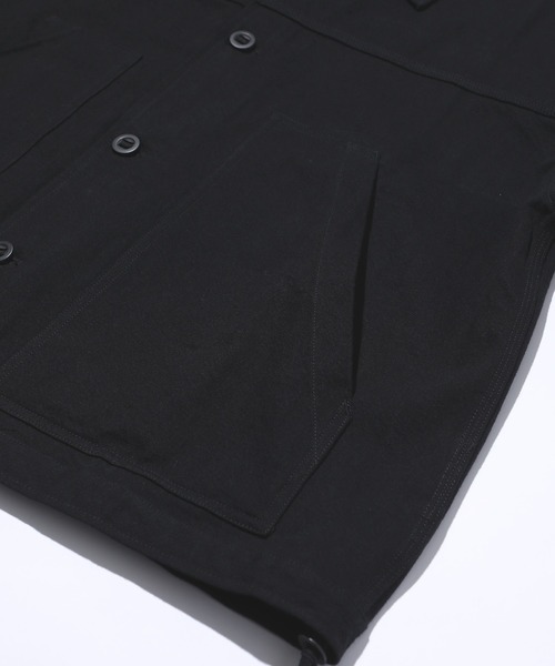 MAISON CLUB(メゾンクラブ)の「【MAISON CLUB】Cotton Hunting Single Jacket / コットンハンティングシングルジャケット SNF(その他アウター・メンズ・ブラック・XL/L)」の14枚目の写真