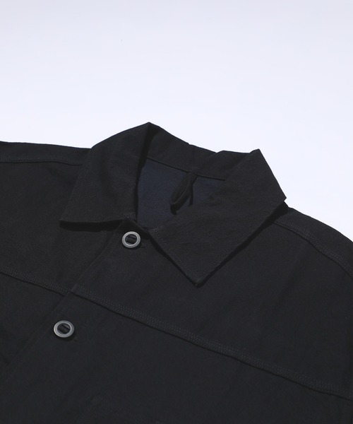 MAISON CLUB(メゾンクラブ)の「【MAISON CLUB】Cotton Hunting Single Jacket / コットンハンティングシングルジャケット SNF(その他アウター・メンズ・ブラック・XL/L)」の4枚目の写真
