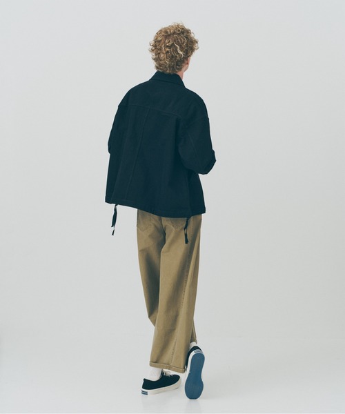 MAISON CLUB(メゾンクラブ)の「【MAISON CLUB】Cotton Hunting Single Jacket / コットンハンティングシングルジャケット SNF(その他アウター・メンズ・ブラック・XL/L)」の2枚目の写真