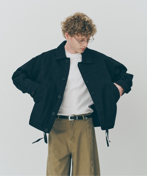 MAISON CLUB(メゾンクラブ)の「【MAISON CLUB】Cotton Hunting Single Jacket / コットンハンティングシングルジャケット SNF(その他アウター・メンズ・ブラック・XL/L)」の5枚目の写真