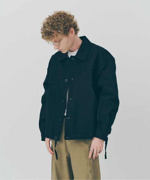 MAISON CLUB(メゾンクラブ)の「【MAISON CLUB】Cotton Hunting Single Jacket / コットンハンティングシングルジャケット SNF(その他アウター・メンズ・ブラック・XL/L)」の7枚目の写真