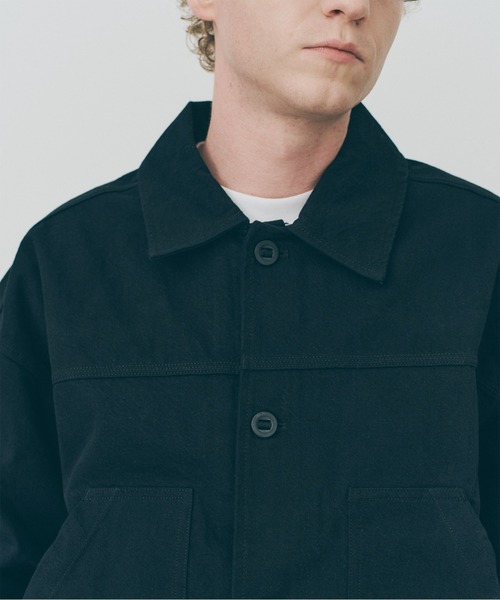 MAISON CLUB(メゾンクラブ)の「【MAISON CLUB】Cotton Hunting Single Jacket / コットンハンティングシングルジャケット SNF(その他アウター・メンズ・ブラック・XL/L)」の9枚目の写真