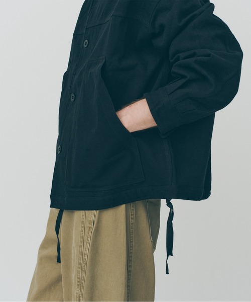 MAISON CLUB(メゾンクラブ)の「【MAISON CLUB】Cotton Hunting Single Jacket / コットンハンティングシングルジャケット SNF(その他アウター・メンズ・ブラック・XL/L)」の10枚目の写真