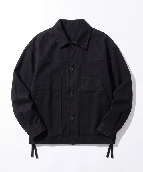 MAISON CLUB(メゾンクラブ)の「【MAISON CLUB】Cotton Hunting Single Jacket / コットンハンティングシングルジャケット SNF(その他アウター・メンズ・ブラック・XL/L)」の3枚目の写真