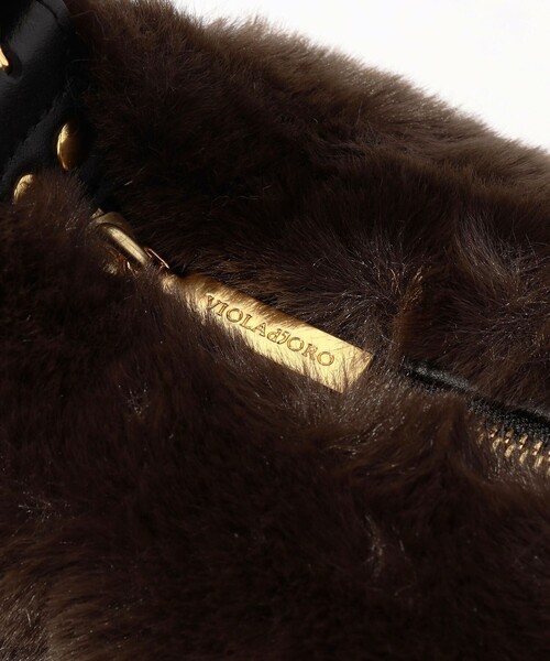 VIOLAd'ORO（ヴィオラドーロ）の「VIOLAd'ORO FUR SHOULDER バッグ（ショルダーバッグ・レディース・ダークブラウン・FREE）」の9枚目の写真