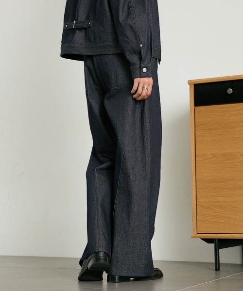 RAGEBLUE(レイジブルー)の「3D SEAM SEMI-FLARED DENIM PANTS/3Dシームセミフレアデニムパンツ【セットアップ対応】(デニムパンツ・メンズ・インディゴブルー/ブラック・LARGE/MEDIUM)」の22枚目の写真