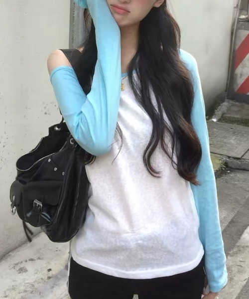 Vipoa(ヴィポア)の「Simple mood raglan tee(Tシャツ/カットソー・レディース・ブルー系その他・FREE)」の20枚目の写真