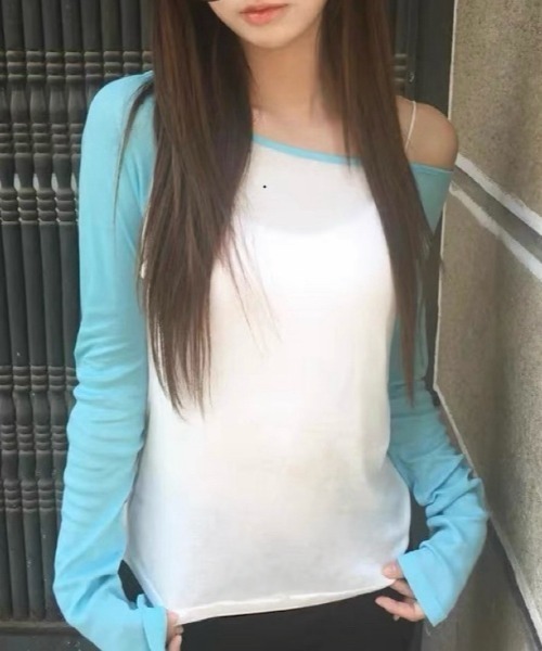 Vipoa(ヴィポア)の「Simple mood raglan tee(Tシャツ/カットソー・レディース・ブルー系その他・FREE)」の18枚目の写真