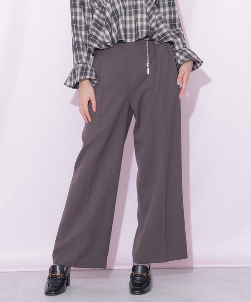 JILL by JILL STUART(ジルバイジルスチュアート)の「チェーンベルトパンツ(その他パンツ・レディース・ブラウン/グレー/ブルー・SMALL/MEDIUM)」の3枚目の写真