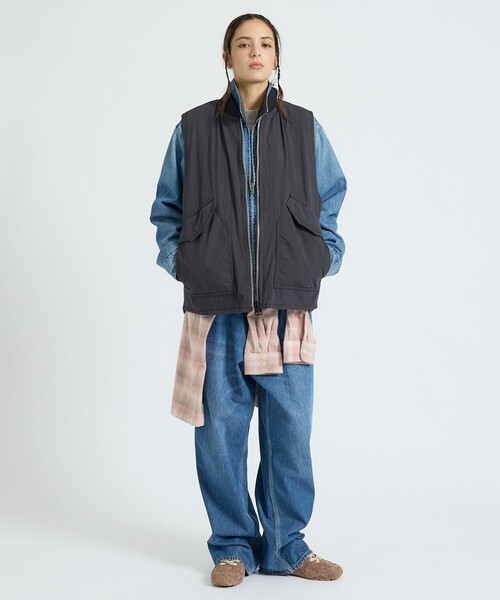 SPIEWAK（スピーワック）の「【SPIEWAK / スピワック】MN SPWK MAILMAN REVERSIBLE VEST / MN SPWK メールマン リバーシブルベスト（ユニセックス）（ブルゾン・メンズ・ブラック・M/L）」の3枚目の写真