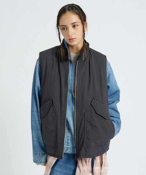 SPIEWAK（スピーワック）の「【SPIEWAK / スピワック】MN SPWK MAILMAN REVERSIBLE VEST / MN SPWK メールマン リバーシブルベスト（ユニセックス）（ブルゾン・メンズ・ブラック・M/L）」の8枚目の写真