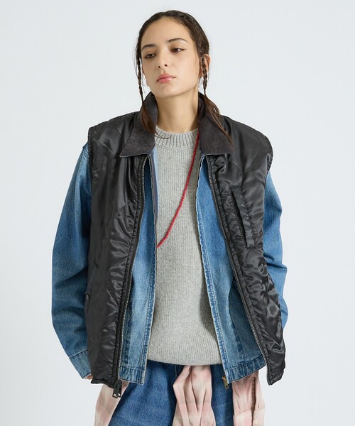 SPIEWAK（スピーワック）の「【SPIEWAK / スピワック】MN SPWK MAILMAN REVERSIBLE VEST / MN SPWK メールマン リバーシブルベスト（ユニセックス）（ブルゾン・メンズ・ブラック・M/L）」の10枚目の写真