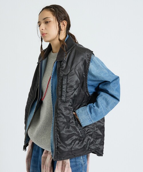 SPIEWAK（スピーワック）の「【SPIEWAK / スピワック】MN SPWK MAILMAN REVERSIBLE VEST / MN SPWK メールマン リバーシブルベスト（ユニセックス）（ブルゾン・メンズ・ブラック・M/L）」の11枚目の写真