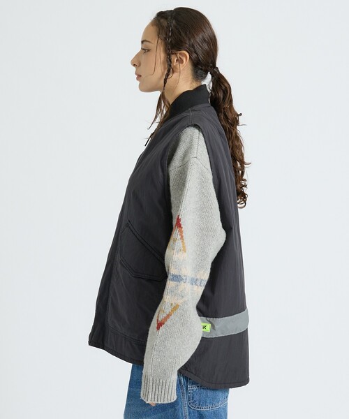 SPIEWAK（スピーワック）の「【SPIEWAK / スピワック】MN SPWK MAILMAN REVERSIBLE VEST / MN SPWK メールマン リバーシブルベスト（ユニセックス）（ブルゾン・メンズ・ブラック・M/L）」の13枚目の写真