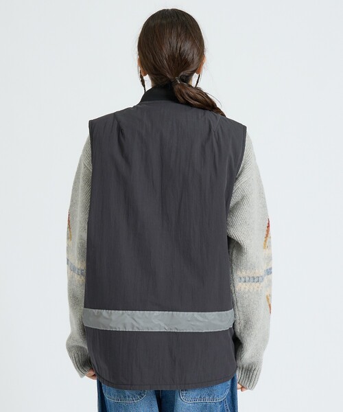 SPIEWAK（スピーワック）の「【SPIEWAK / スピワック】MN SPWK MAILMAN REVERSIBLE VEST / MN SPWK メールマン リバーシブルベスト（ユニセックス）（ブルゾン・メンズ・ブラック・M/L）」の14枚目の写真