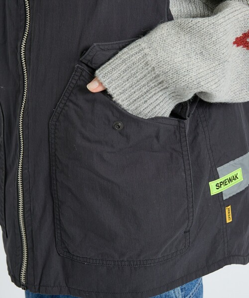 SPIEWAK（スピーワック）の「【SPIEWAK / スピワック】MN SPWK MAILMAN REVERSIBLE VEST / MN SPWK メールマン リバーシブルベスト（ユニセックス）（ブルゾン・メンズ・ブラック・M/L）」の16枚目の写真