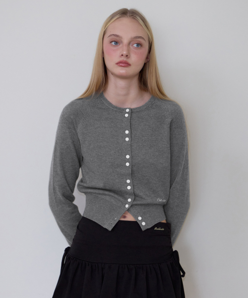 ROSEFRANTZ（ロゼフランツ）の「ダブルボタンカーディガン [チャコール]（カーディガン/ボレロ・レディース・チャコールグレー・OS）」の2枚目の写真