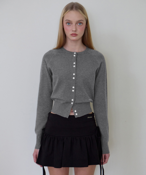 ROSEFRANTZ（ロゼフランツ）の「ダブルボタンカーディガン [チャコール]（カーディガン/ボレロ・レディース・チャコールグレー・OS）」の7枚目の写真