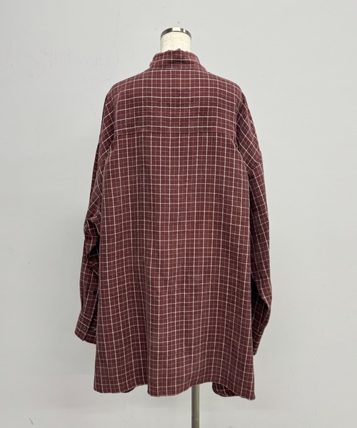 PROVOKE (プロヴォーク)の「CHECK BIG SHIRT(シャツ/ブラウス・レディース・ブラック/ブラウン・FREE)」の8枚目の写真
