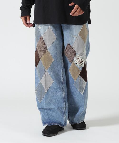 MASU(エムエーエスユー)の「MASU/エムエーエスユー/MB DIAMOND WIDE JEANS/B26H9PL002(デニムパンツ・メンズ・ブラック/その他4・46/48)」の2枚目の写真