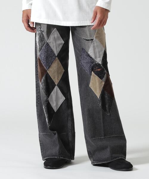 MASU(エムエーエスユー)の「MASU/エムエーエスユー/MB DIAMOND WIDE JEANS/B26H9PL002(デニムパンツ・メンズ・ブラック/その他4・46/48)」の3枚目の写真