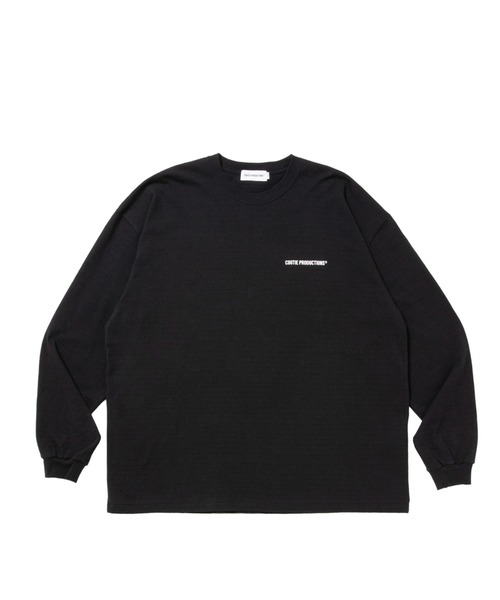 COOTIE PRODUCTIONS(クーティープロダクションズ)の「Raffy Pleated Jersey L/S Tee(Tシャツ/カットソー・メンズ・ブラック/オフホワイト・SMALL/MEDIUM/X-LARGE/LARGE)」の1枚目の写真