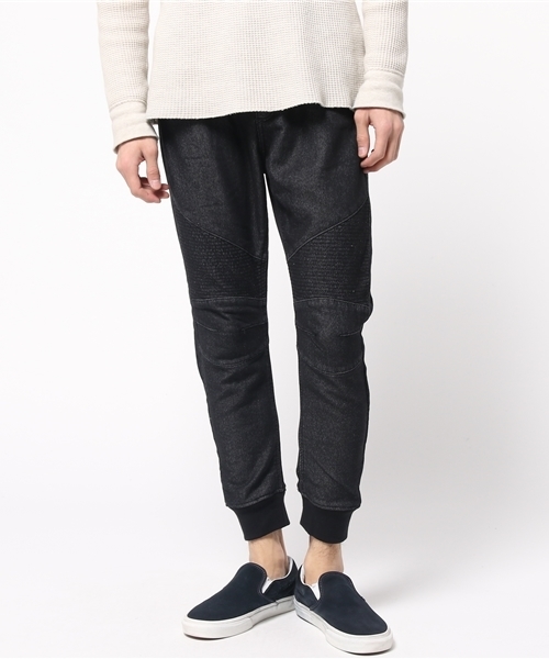 VENCEEXCHANGE（ヴァンスエクスチェンジ）の「裾リブバイカードビーデニム    （デニムパンツ・メンズ・ネイビー/ブラック/ブルー/グレー・MEDIUM/LARGE/SMALL）」の2枚目の写真