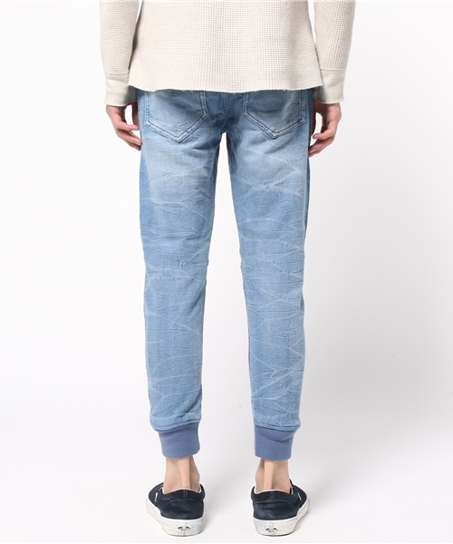 VENCEEXCHANGE（ヴァンスエクスチェンジ）の「裾リブバイカードビーデニム    （デニムパンツ・メンズ・ネイビー/ブラック/ブルー/グレー・MEDIUM/LARGE/SMALL）」の6枚目の写真