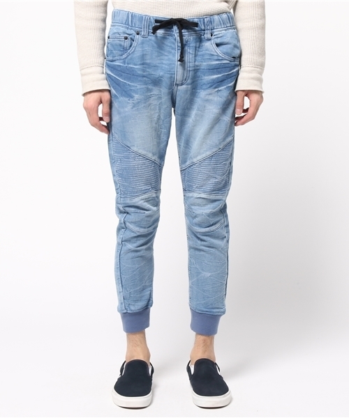 VENCEEXCHANGE（ヴァンスエクスチェンジ）の「裾リブバイカードビーデニム    （デニムパンツ・メンズ・ネイビー/ブラック/ブルー/グレー・MEDIUM/LARGE/SMALL）」の7枚目の写真