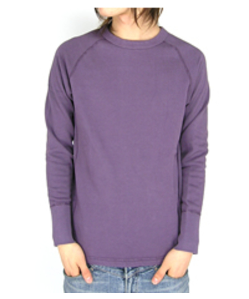 SHIPS（シップス）の「SHIPS GENUINE PRODUCTS:URAKE C/N（スウェット・メンズ・グレー/ブラック/オリーブ/パープル・SMALL/MEDIUM/LARGE）」の4枚目の写真