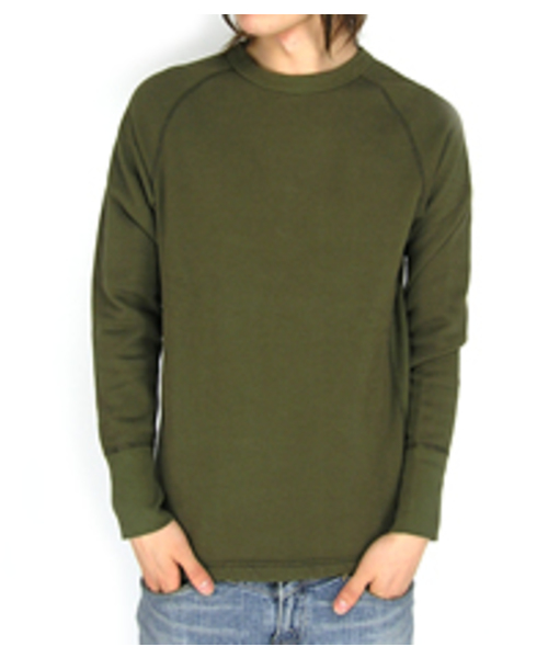 SHIPS（シップス）の「SHIPS GENUINE PRODUCTS:URAKE C/N（スウェット・メンズ・グレー/ブラック/オリーブ/パープル・SMALL/MEDIUM/LARGE）」の3枚目の写真