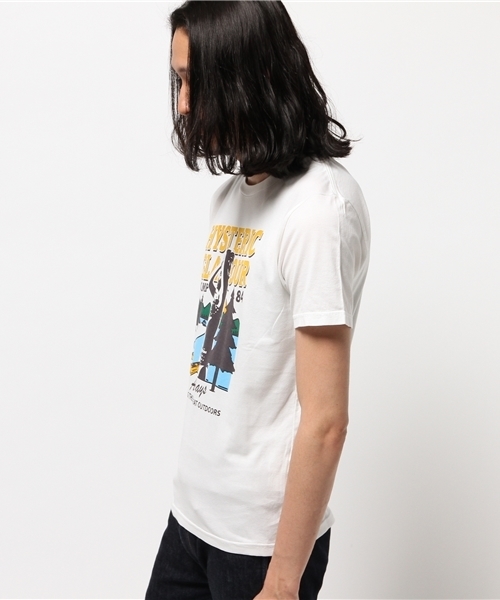 HYSTERIC GLAMOUR（ヒステリックグラマー）の「HYS CAMP pt T-SH（Tシャツ/カットソー・メンズ・ホワイト/ブラック/グリーン・SMALL/LARGE/MEDIUM/X-LARGE）」の4枚目の写真