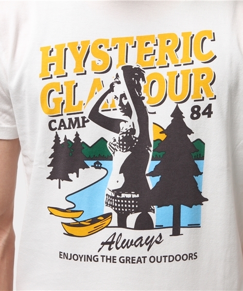 HYSTERIC GLAMOUR（ヒステリックグラマー）の「HYS CAMP pt T-SH（Tシャツ/カットソー・メンズ・ホワイト/ブラック/グリーン・SMALL/LARGE/MEDIUM/X-LARGE）」の10枚目の写真