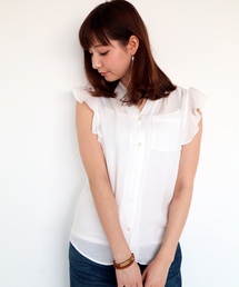 N.（N. Natural Beauty Basic） | ビエラブラウス シャツカラー(シャツ/ブラウス)